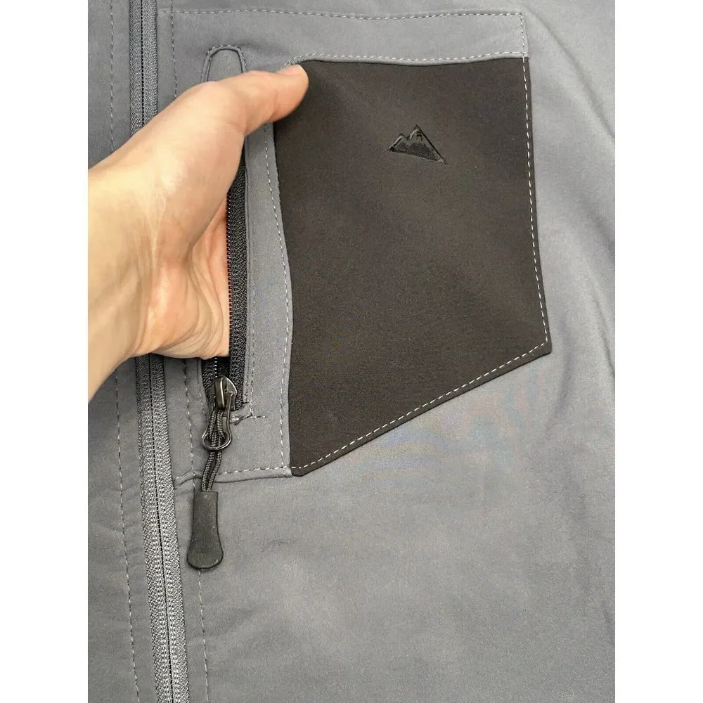 Minus Zero Jacket Men’s XL Softshell Gray + Black Pockets NWT Gorpcore Outdoor